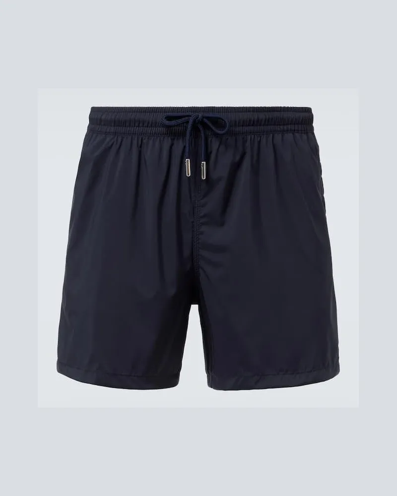 Thom Sweeney Costume da bagno a vita media Blu