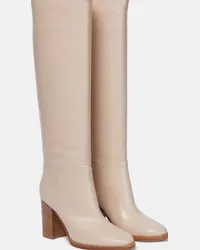 Gianvito Rossi Stivali Santiago in pelle Beige