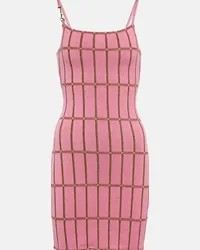 Jacquemus Abito La Robe Maille Malha Rosa