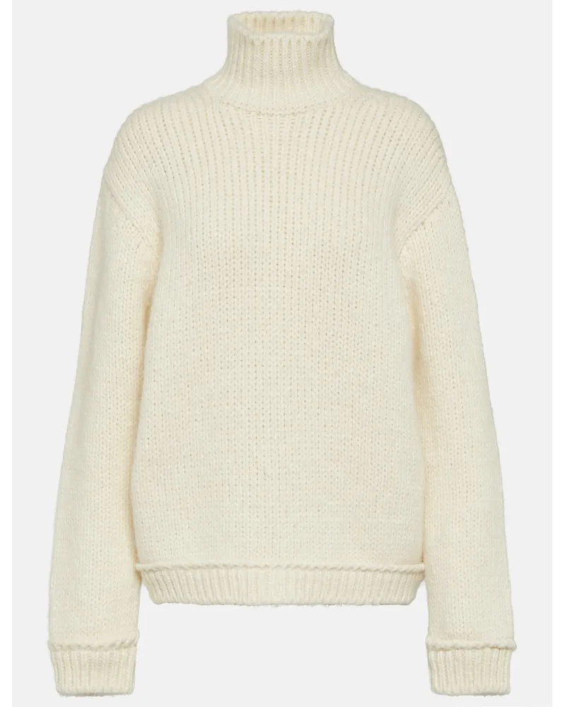 Tom Ford Pullover in misto lana e alpaca Bianco