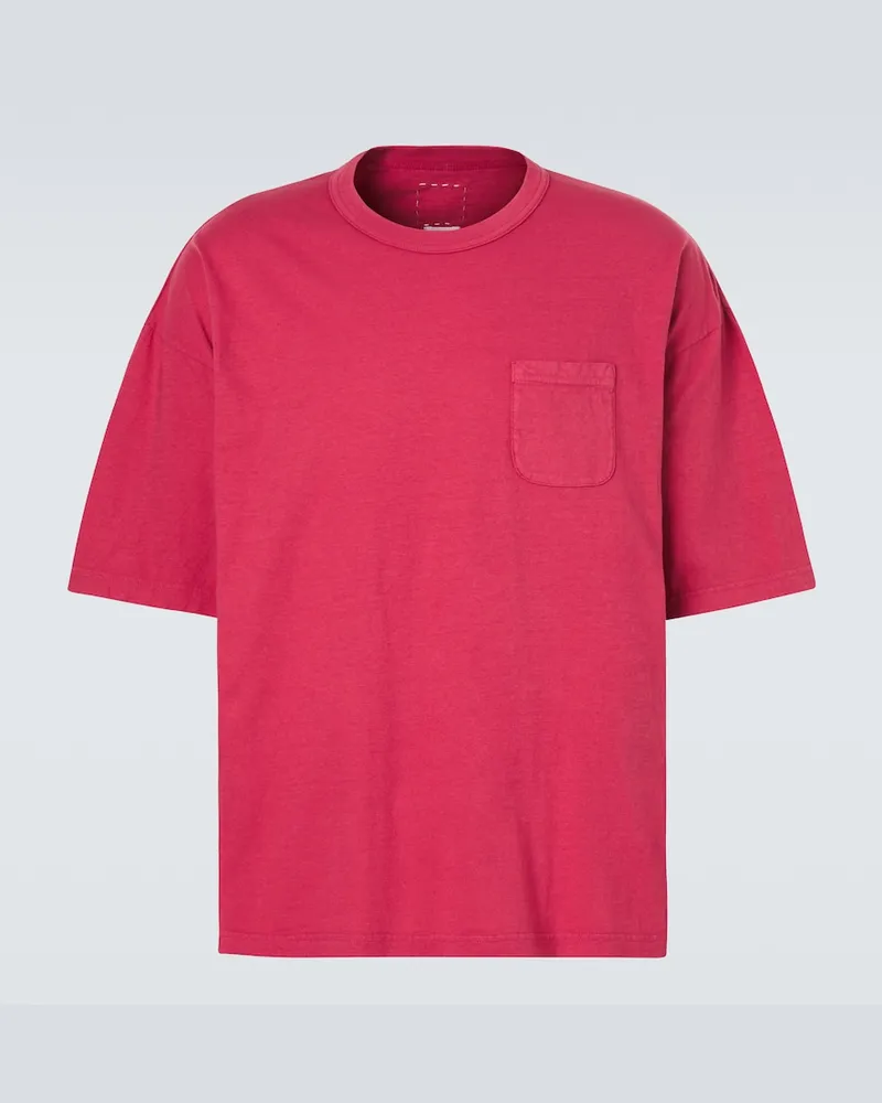 Visvim T-shirt oversize Mondo in jersey di cotone Rosa