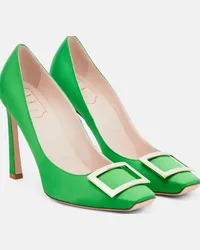 Roger Vivier Pumps Trompette in raso Verde