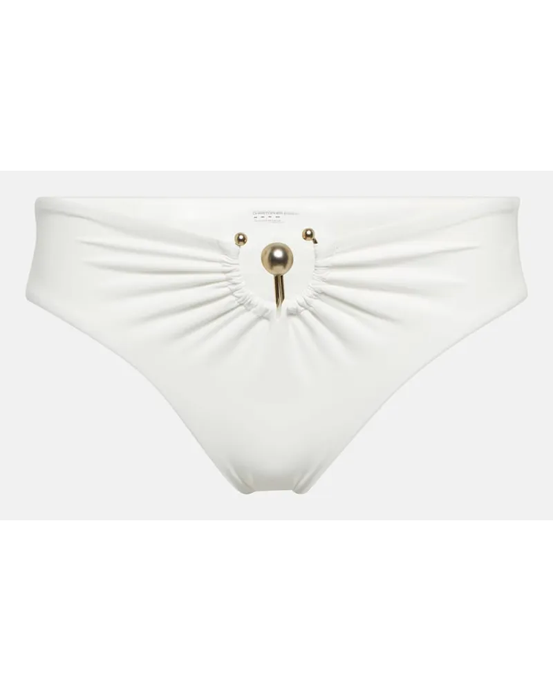 Christopher Esber Slip bikini Orbit a vita alta Bianco