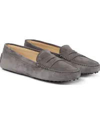 TOD'S Mocassini Gommino in suede Grigio