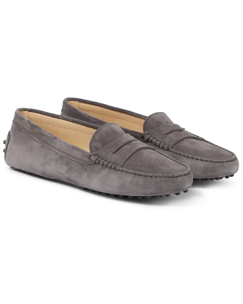 TOD'S Mocassini Gommino in suede Grigio