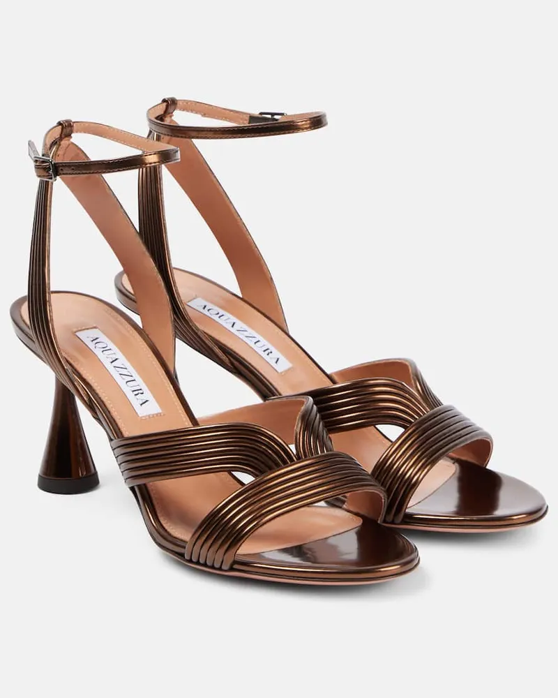 Aquazzura Sandali Daryl 75 in pelle Marrone