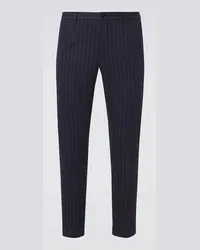 Dolce & Gabbana Pantaloni da abito in lana e cashmere Blu