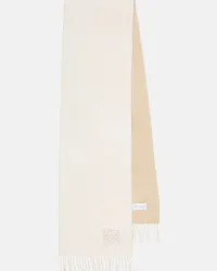 Loewe Sciarpa in lana e cashmere Bianco