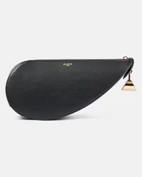 Alaïa Alaïa Clutch Le Demi Cœur in pelle Nero