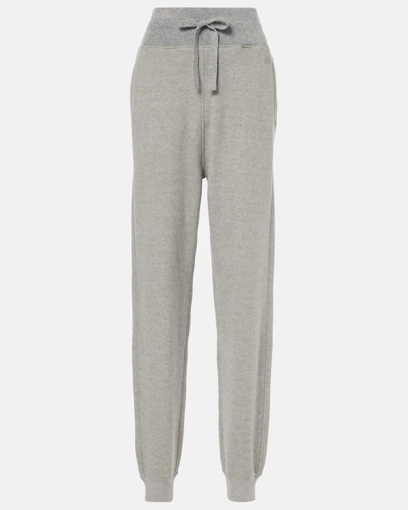 Loewe Pantaloni sportivi in misto cotone Grigio