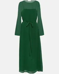 Chloé Chloé Abito midi in seta Verde