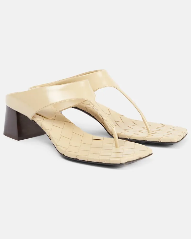 Bottega Veneta Sandali infradito in pelle Giallo