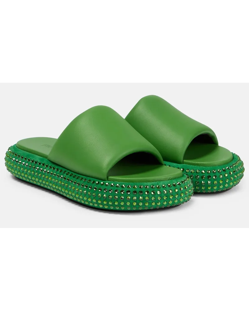 J.W.Anderson Sandali in pelle con platform Verde