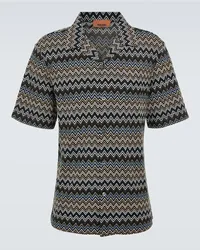 Missoni Camicia bowling Zigzag in cotone Multicolore