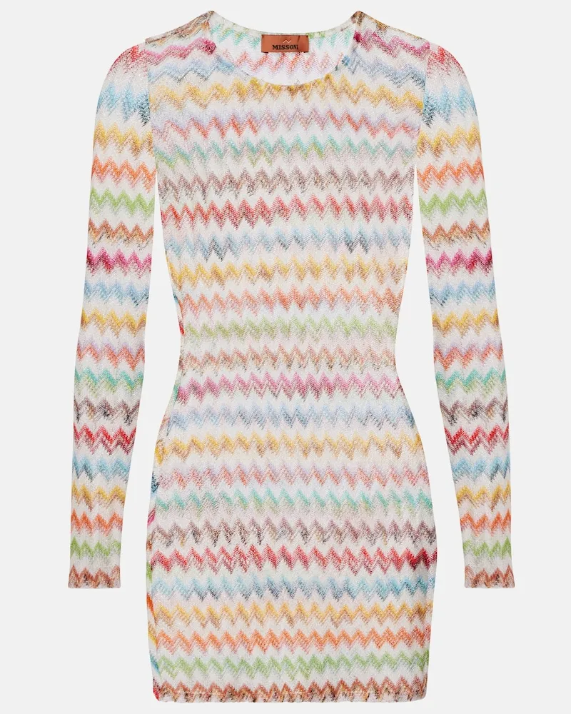 Missoni Abito corto in lamÃ© a zigzag Multicolore