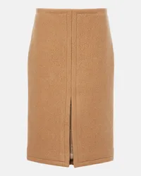 Dries van Noten Gonna midi in lana Beige