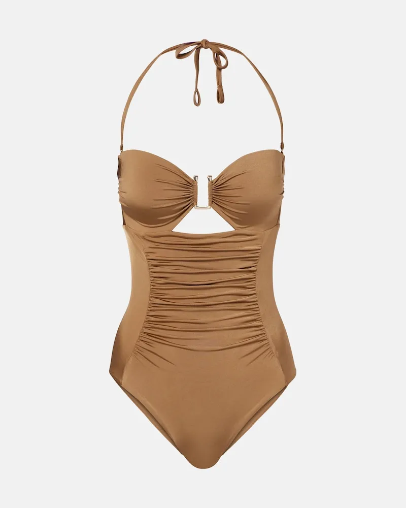 Max Mara Costume intero Curva Marrone