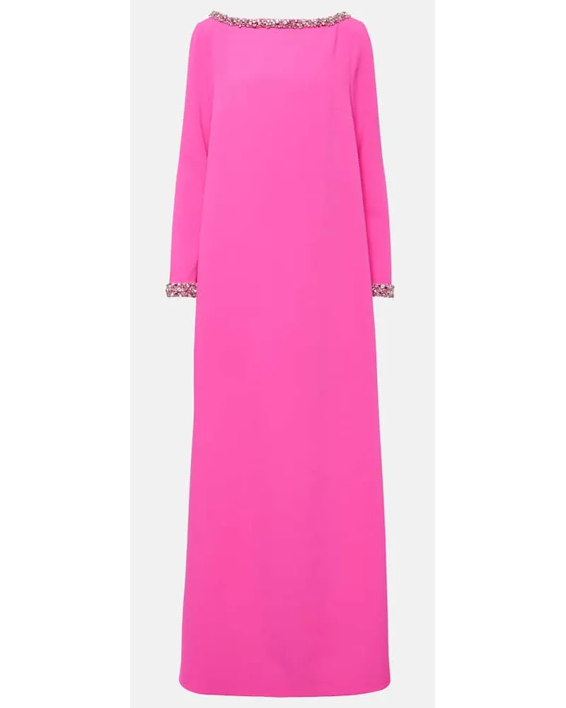 Safiyaa Abito lungo Naimal in crÃªpe Rosa