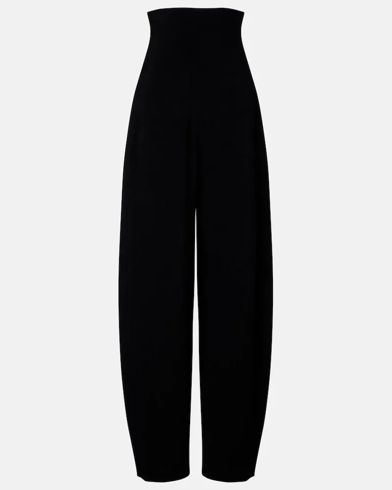 Alaïa Alaïa Pantaloni barrel Nero