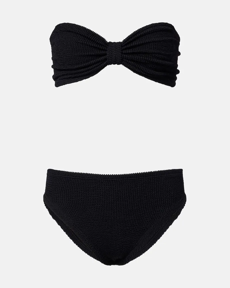 Hunza G Bikini Jean a fascia Nero