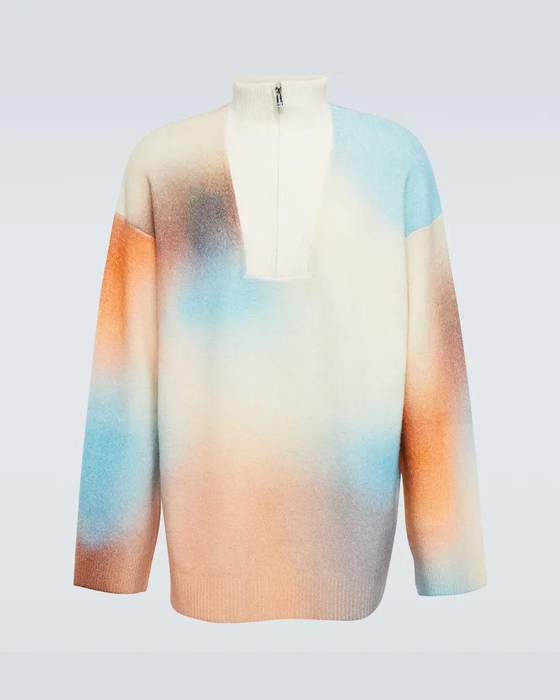 Nanushka Pullover oversize Dusco in misto lana Multicolore