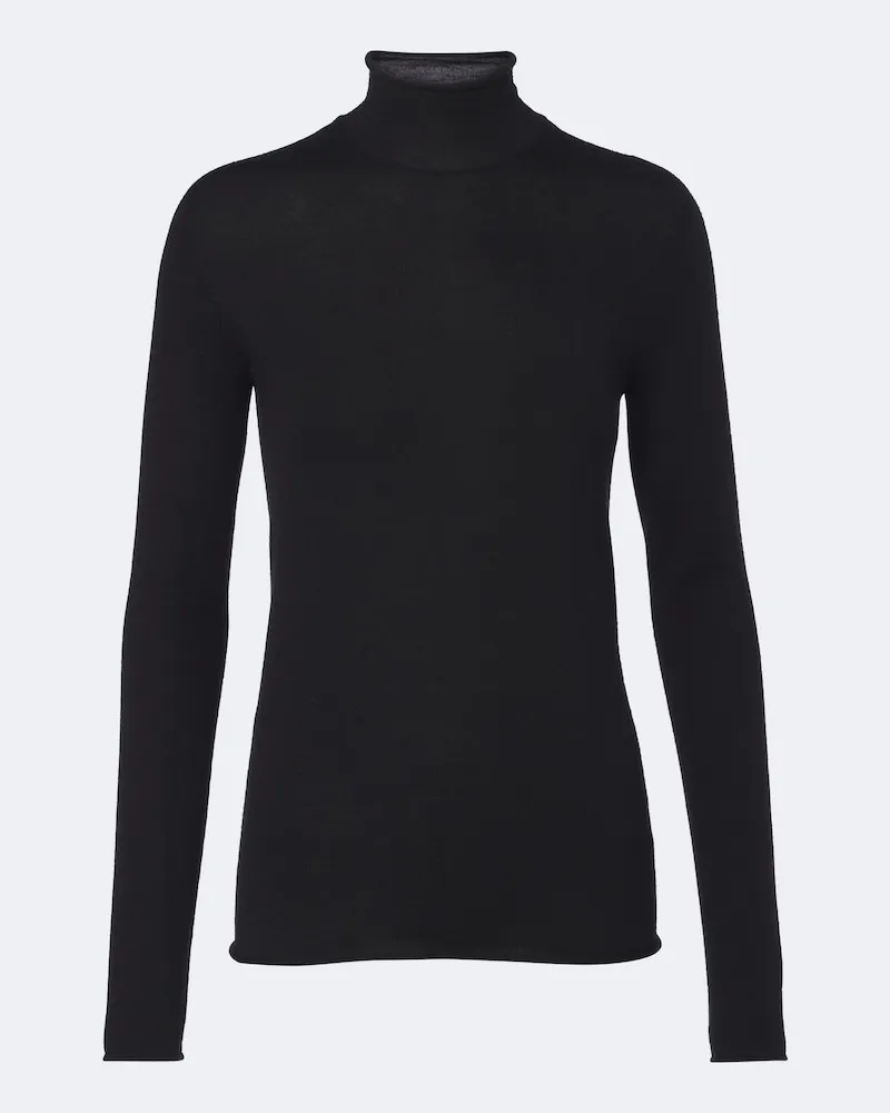 The Row Pullover Phaed in cashmere a coste Nero