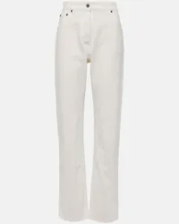 Prada Jeans regular a vita alta Bianco