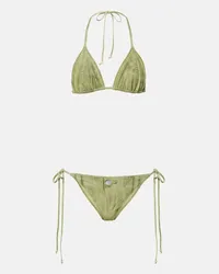 Acne Studios Bikini con stampa Verde