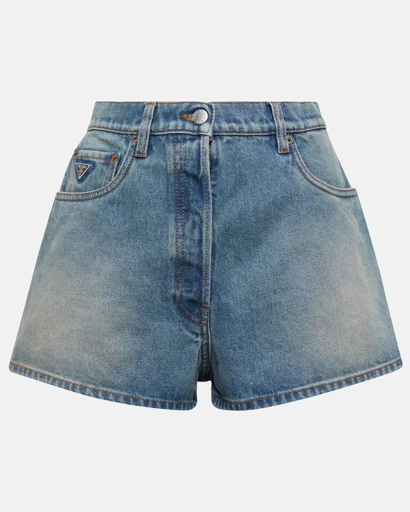 Prada Shorts di jeans Blu