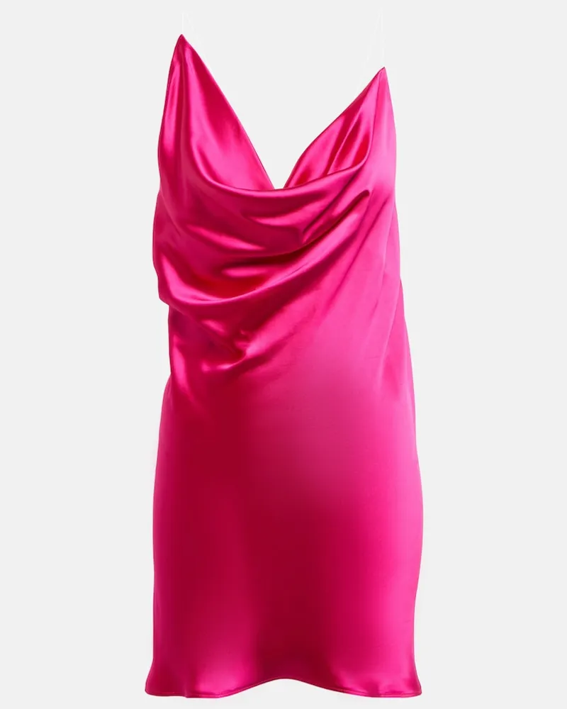 Y/PROJECT Miniabito in raso con spalline Rosa