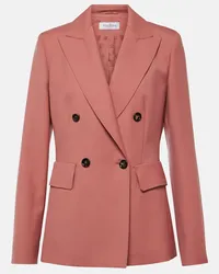 Max Mara Blazer in lana vergine Rosa