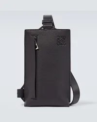 Loewe Marsupio Vertical T Pocket in pelle Nero