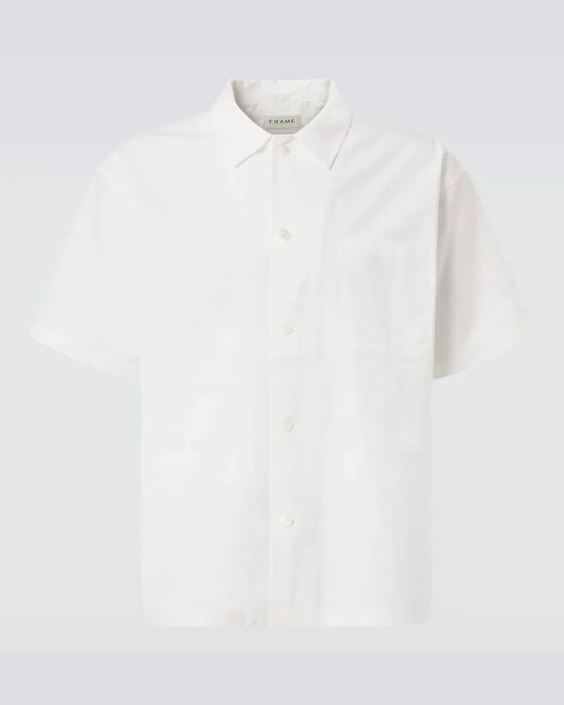 Frame Denim Camicia bowling in cotone Bianco