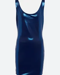 Alexandre Vauthier Miniabito in lamé Blu