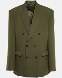 WARDROBE.NYC Blazer doppiopetto in lana vergine Verde