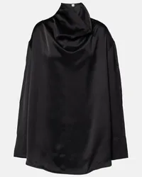 Totême Blusa in raso Nero