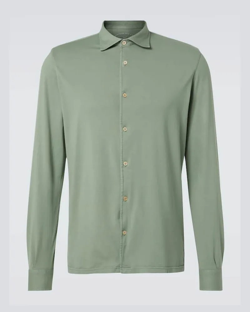 Fedeli Camicia in cotone Verde