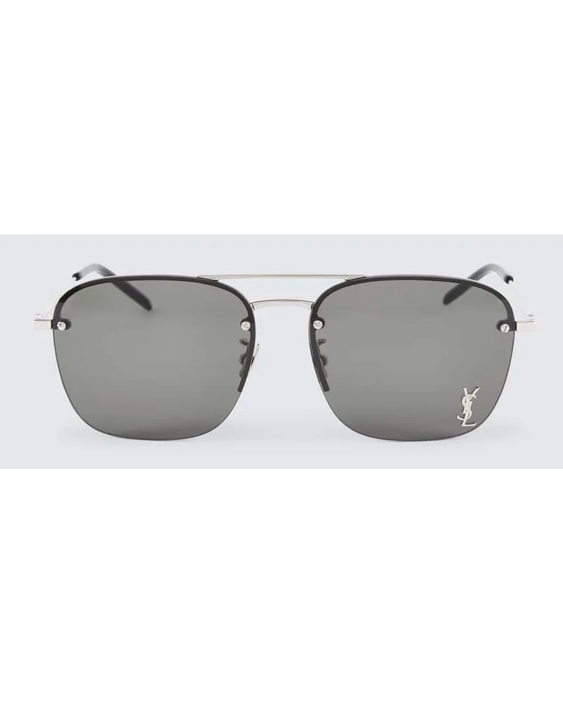 Saint Laurent Occhiali aviator SL 309 M Argento