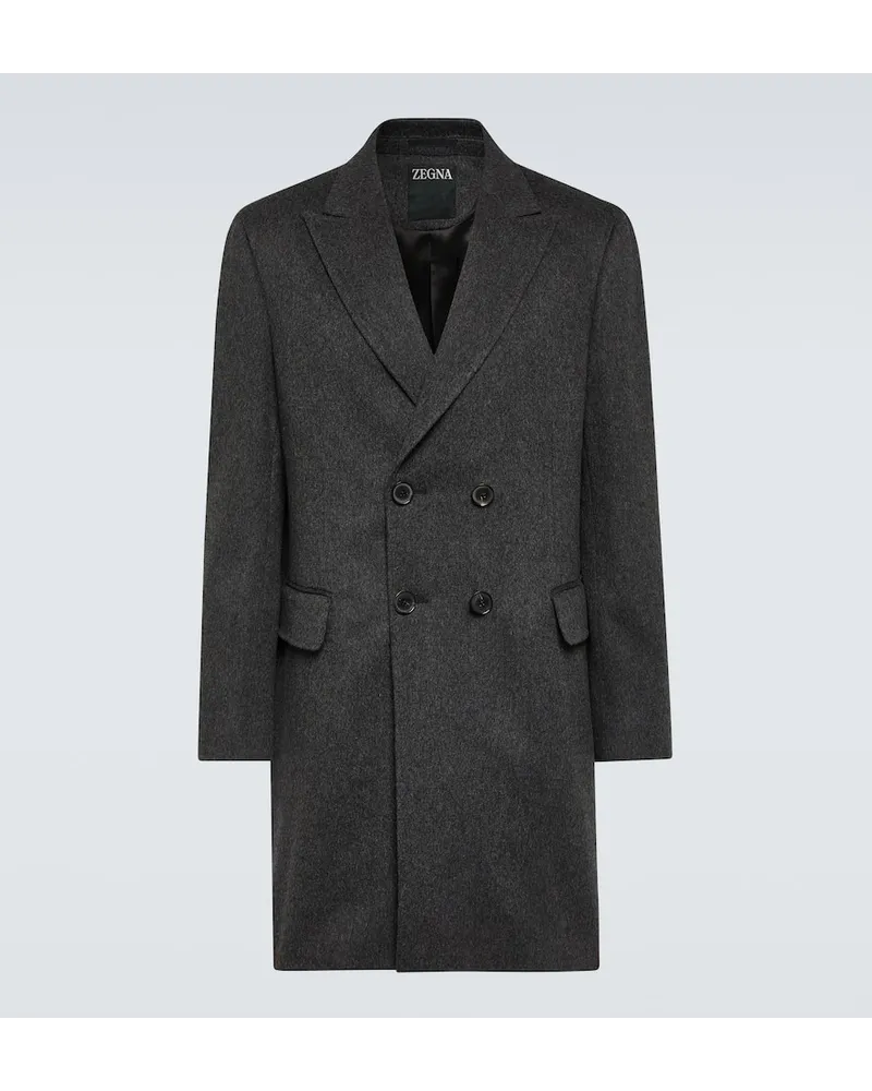 Ermenegildo Zegna Cappotto in misto lana Grigio