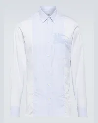 Burberry Camicia EKD in popeline di cotone a righe Bianco