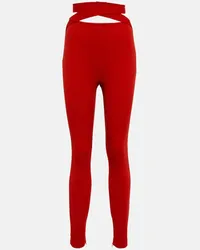 Dolce & Gabbana Leggings a vita alta Rosso