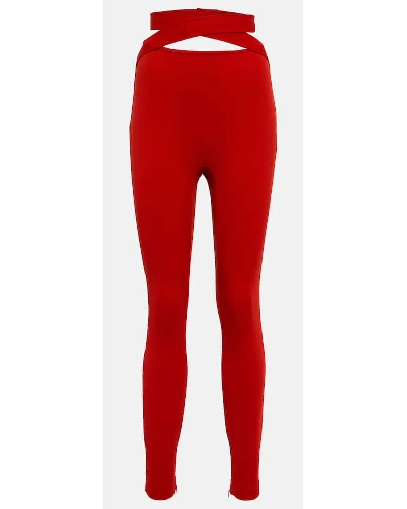 Dolce & Gabbana Leggings a vita alta Rosso