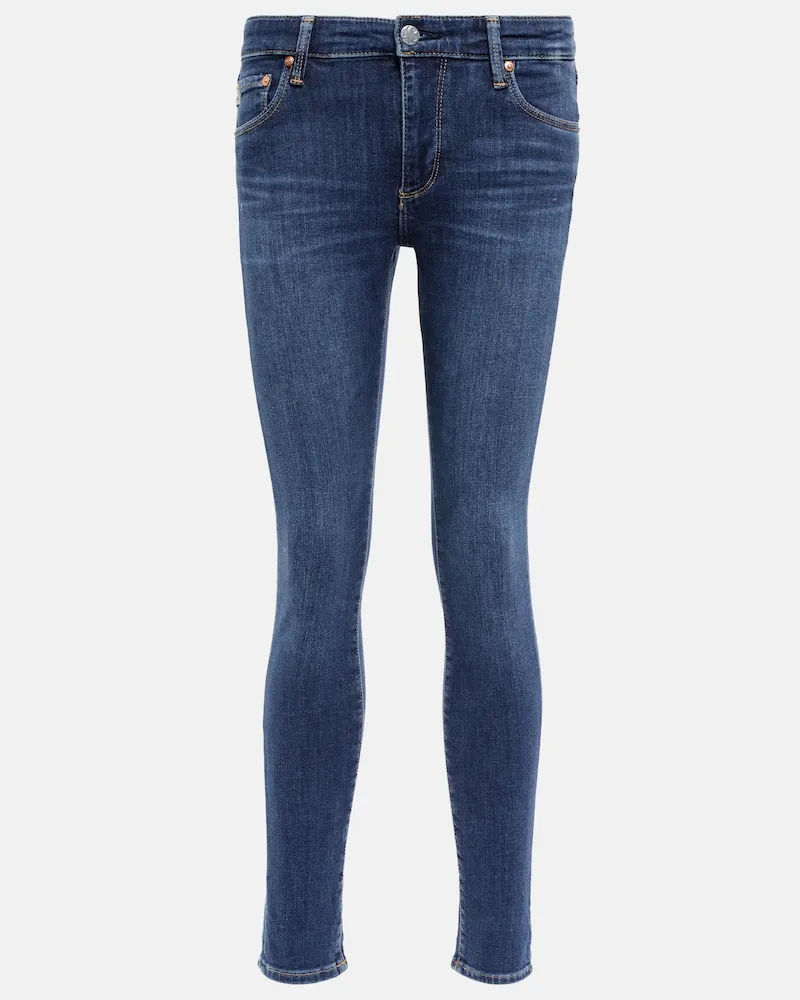 Adriano Goldschmied Jeans skinny Legging Ankle a vita media Blu
