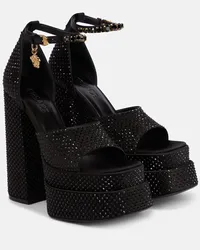 Versace Sandali con plateau Medusa Aevitas Nero