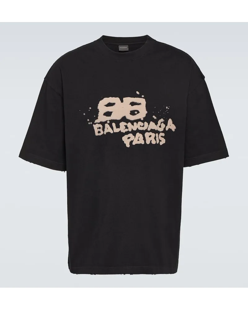 Balenciaga T-shirt in jersey Nero
