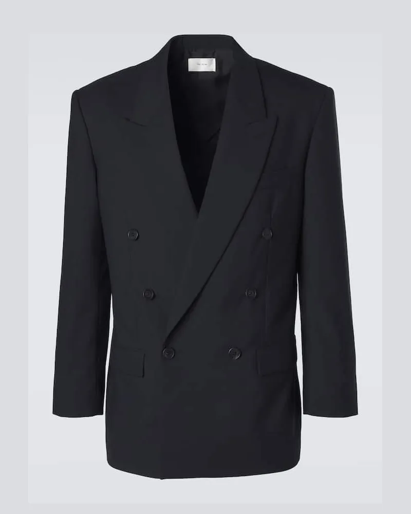 The Row Blazer doppiopetto Mazzy in lana Nero