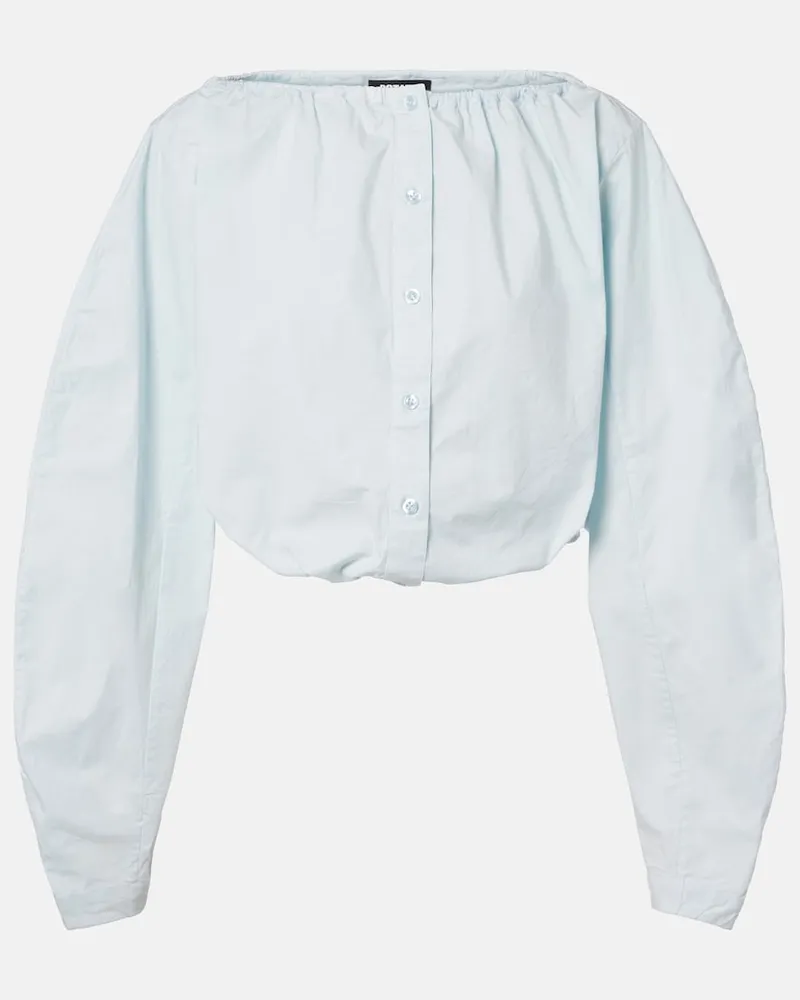 ROTATE Birger Christensen Blusa in misto cotone Blu