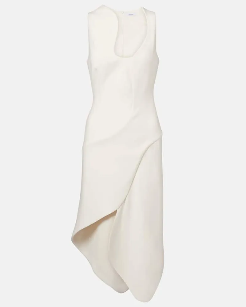 Ferragamo Abito midi asimmetrico Bianco