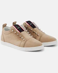 Christian Louboutin Sneakers Fav Fique A Vontade in suede Beige