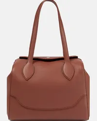 Loro Piana Borsa Sesia Happy Day Medium in pelle Marrone